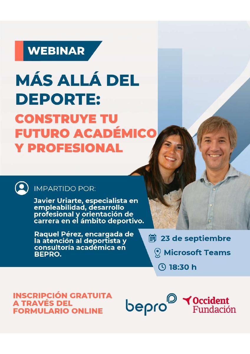 Webinar Más allá del deporte